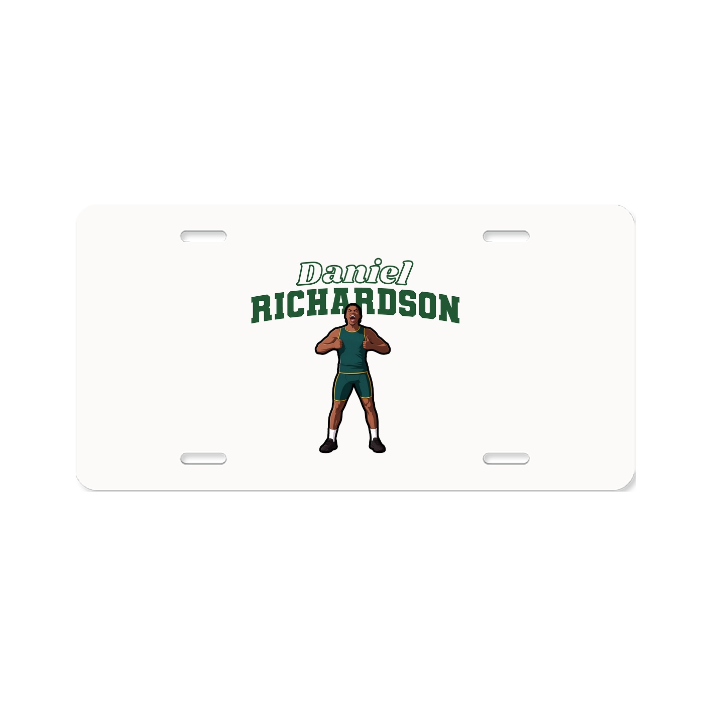 License Plate — Name Arch in Classic