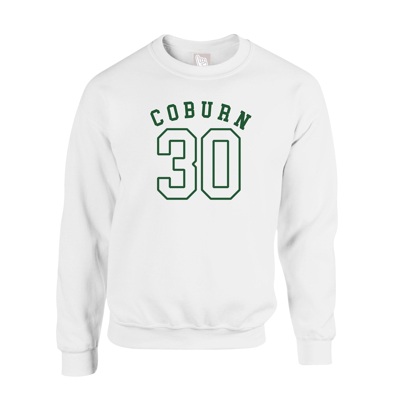 Fleece Crew — Shirsey Arch in White