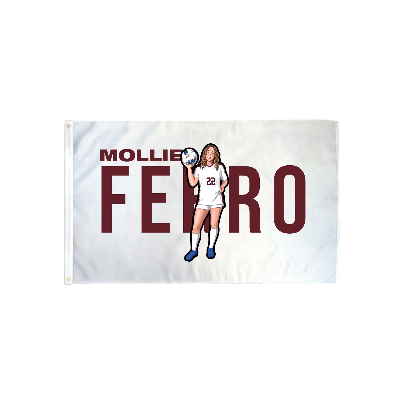 3x5 Flag — Player Name in Classic