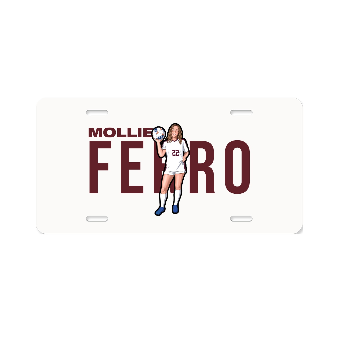 License Plate — Player Name in Classic