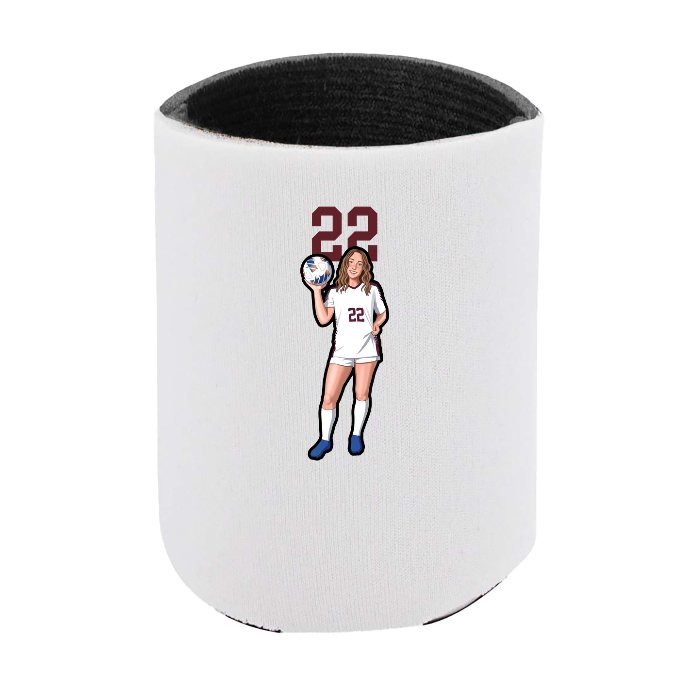 Can Holder — Number Top in White