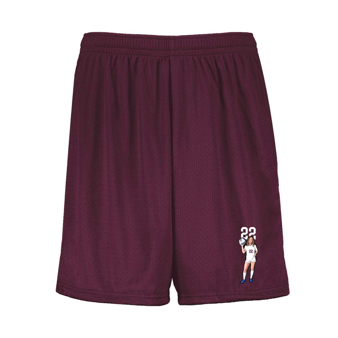 Shorts — Number Top in Maroon