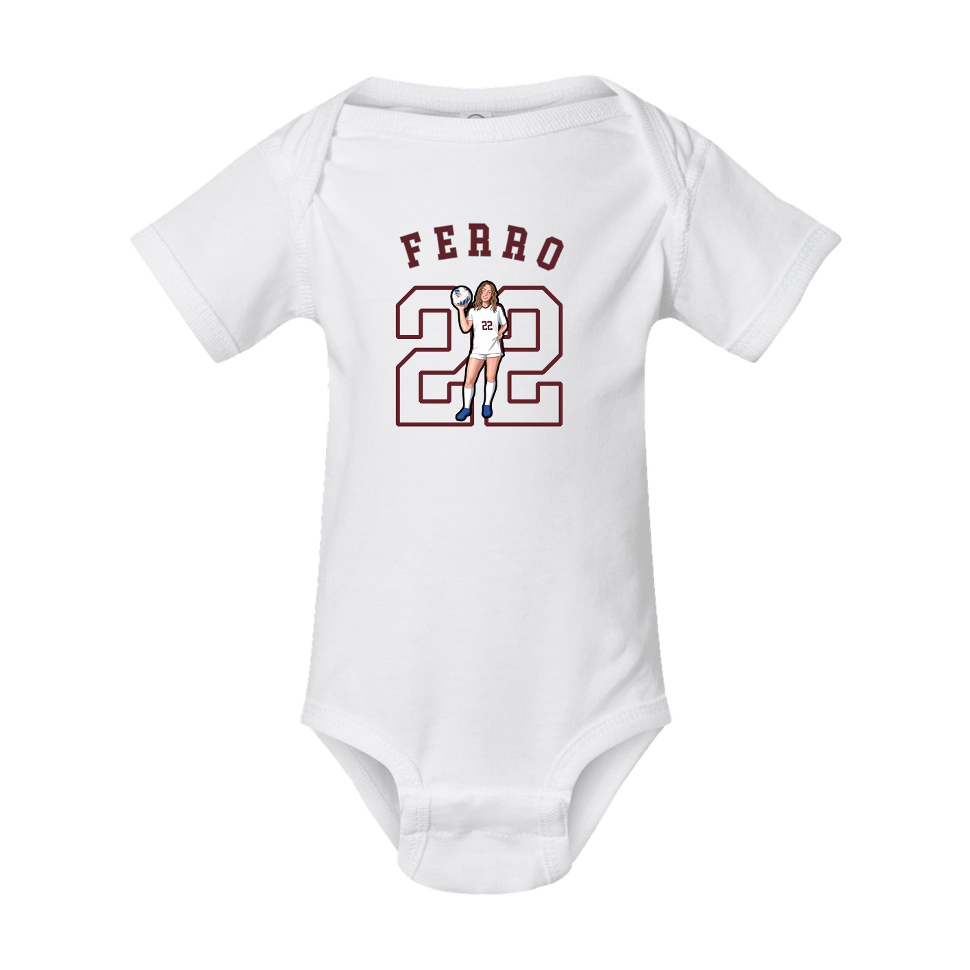 Baby Onesie — Shirsey Arch in White