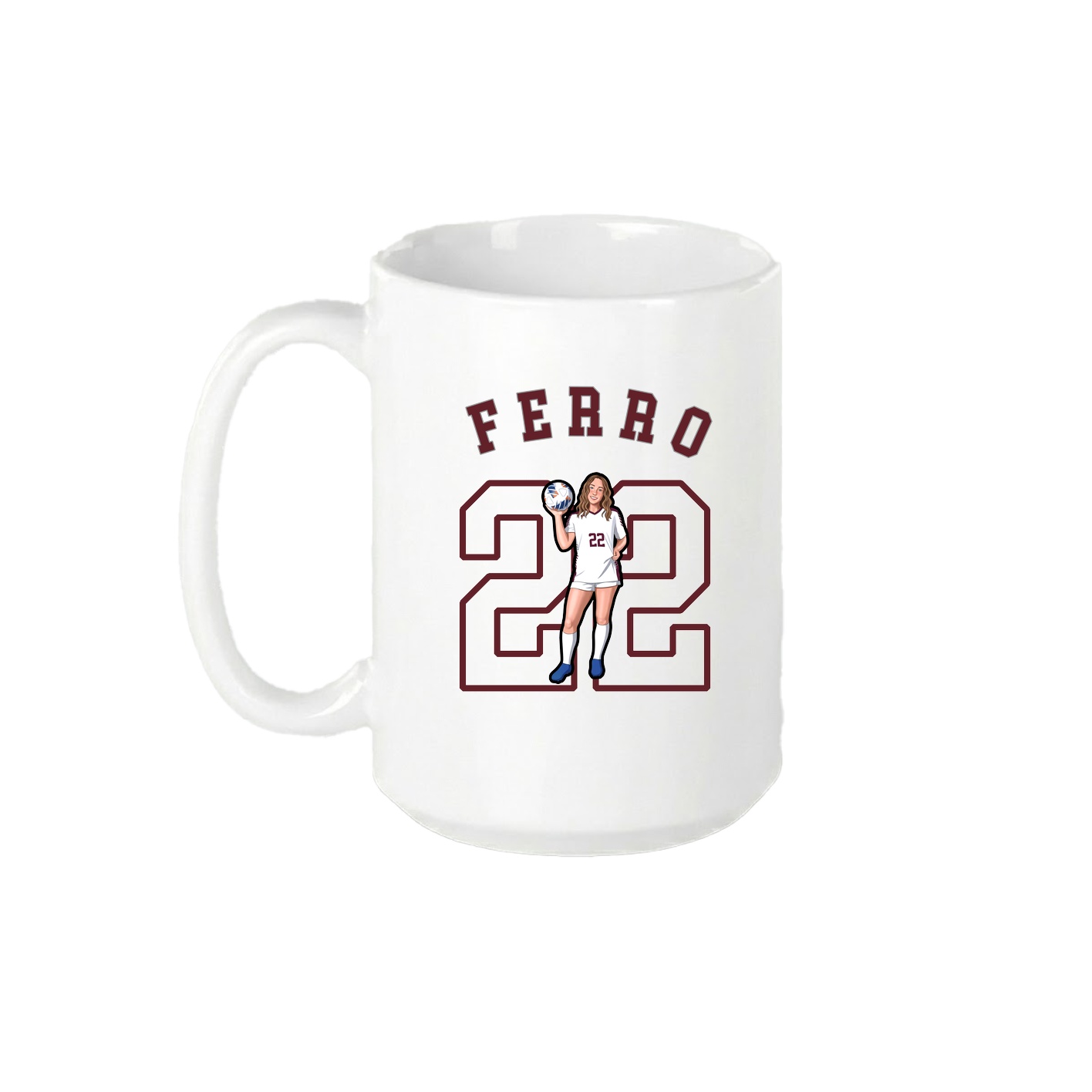 15oz Coffee Mug — Shirsey Arch in White