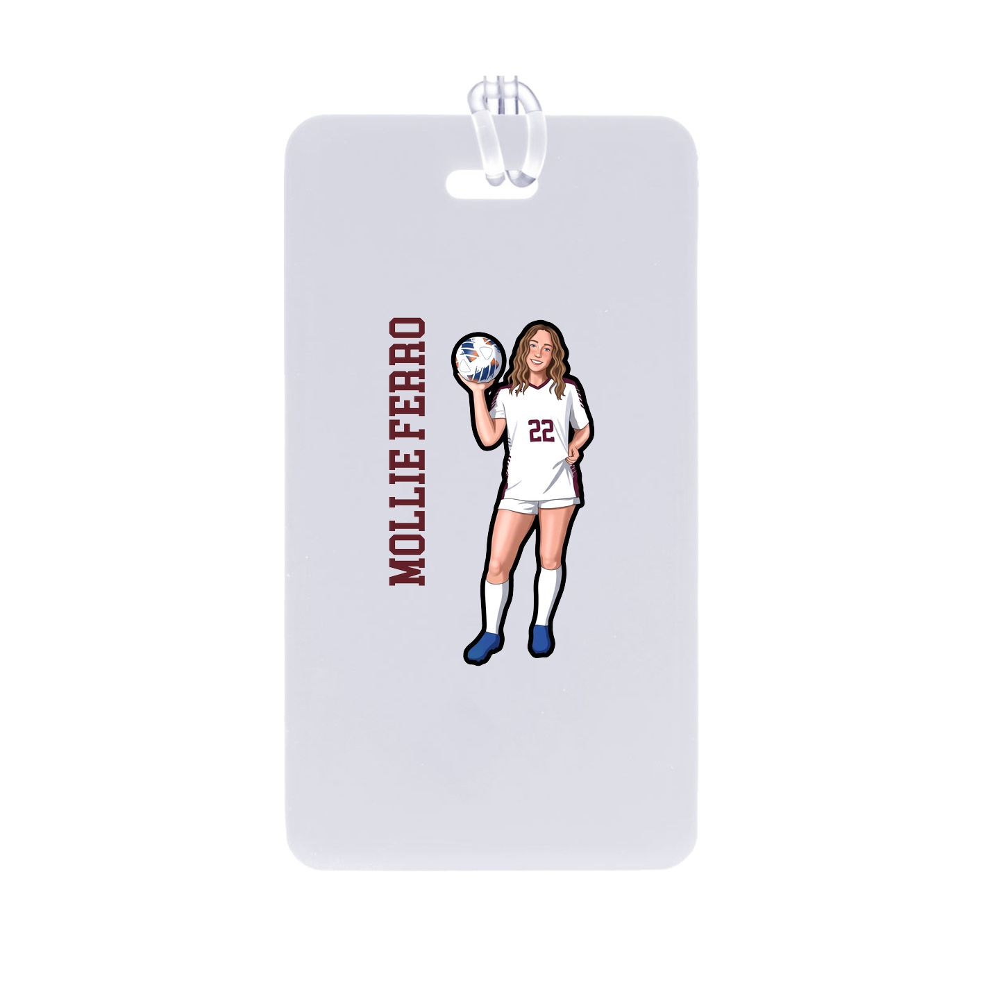 Bag Tag — Name Vertical in Classic