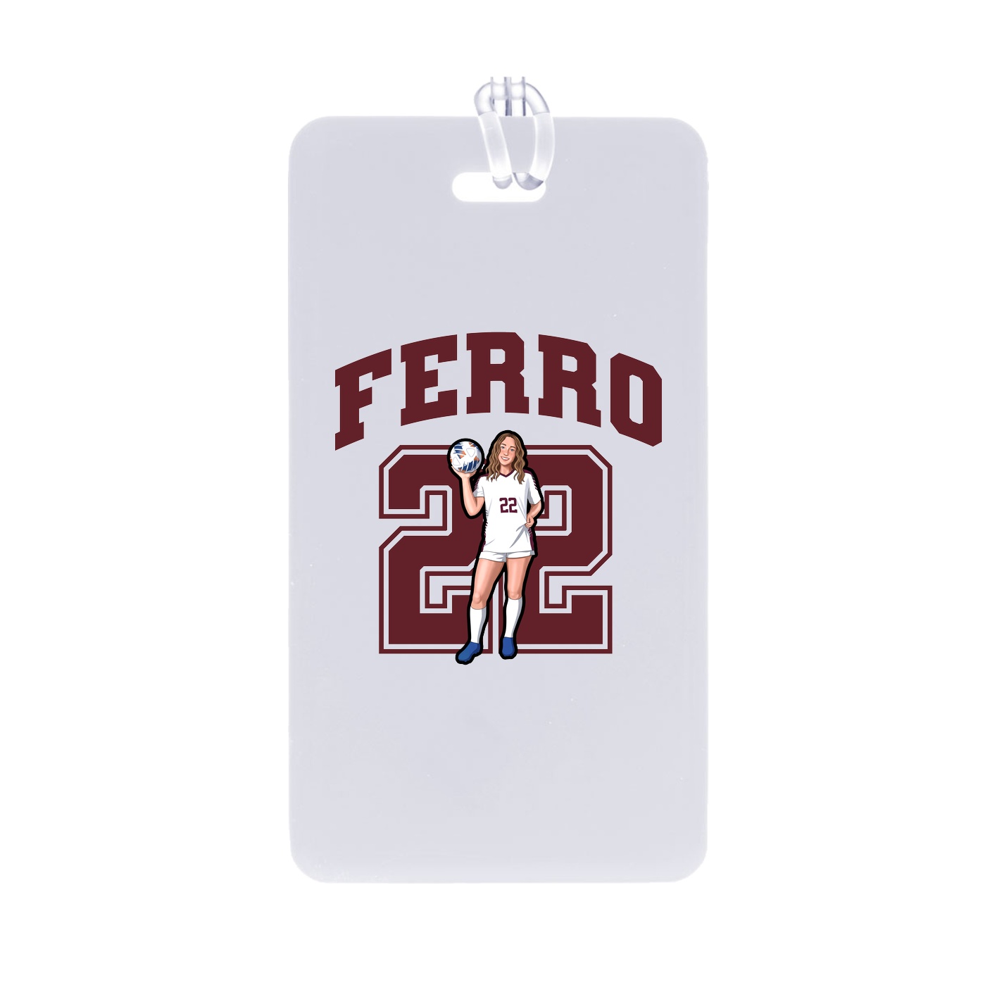 Bag Tag — Number in Classic
