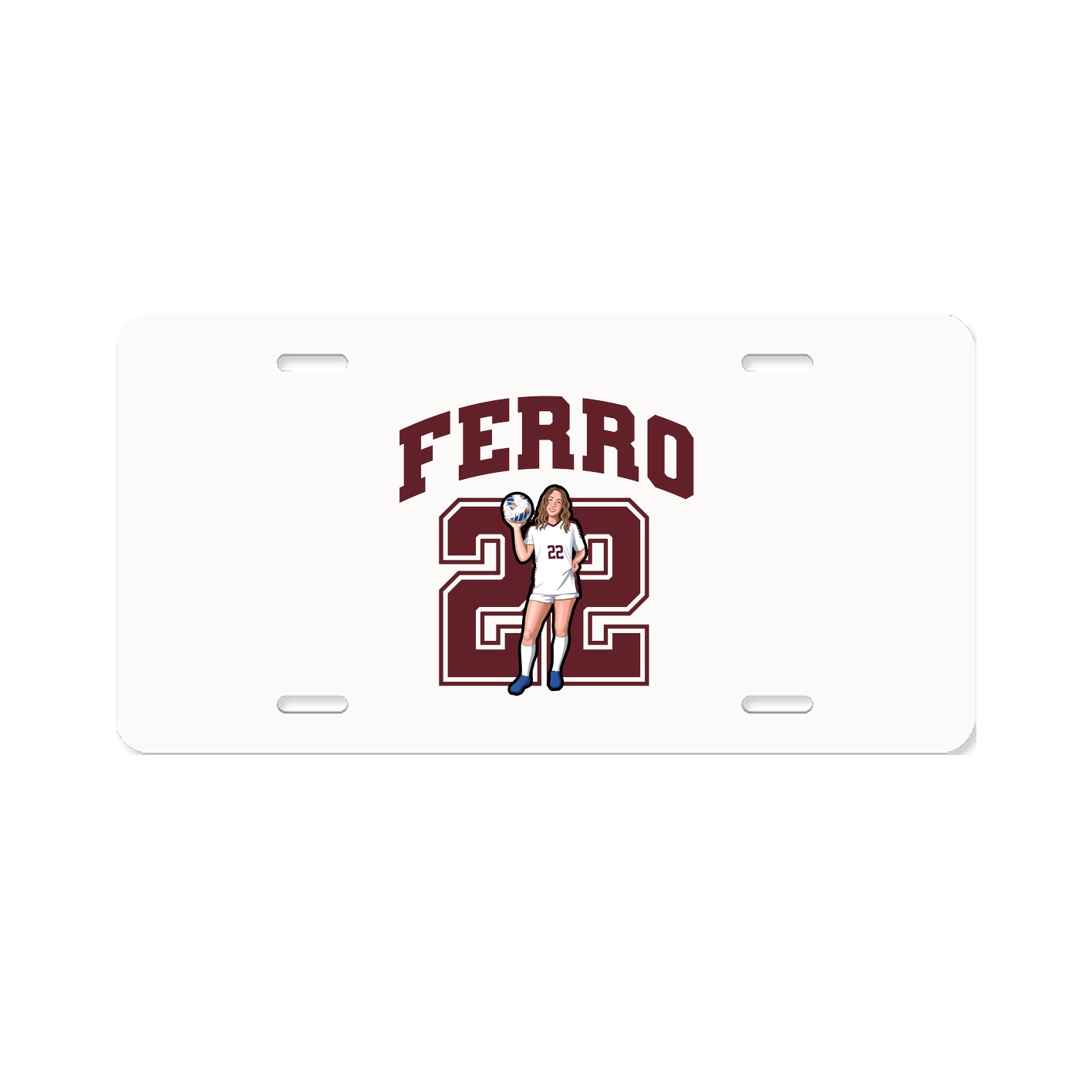 License Plate — Number in Classic