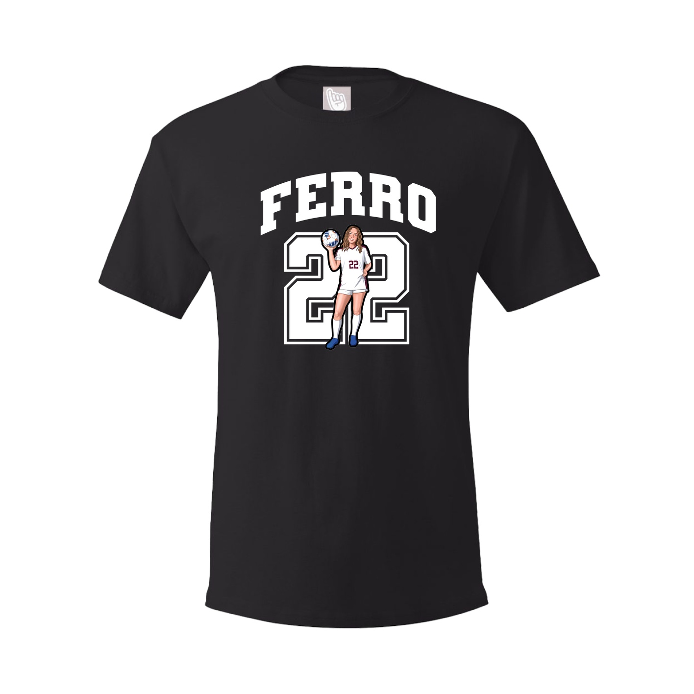 Youth Tee — Number in Black