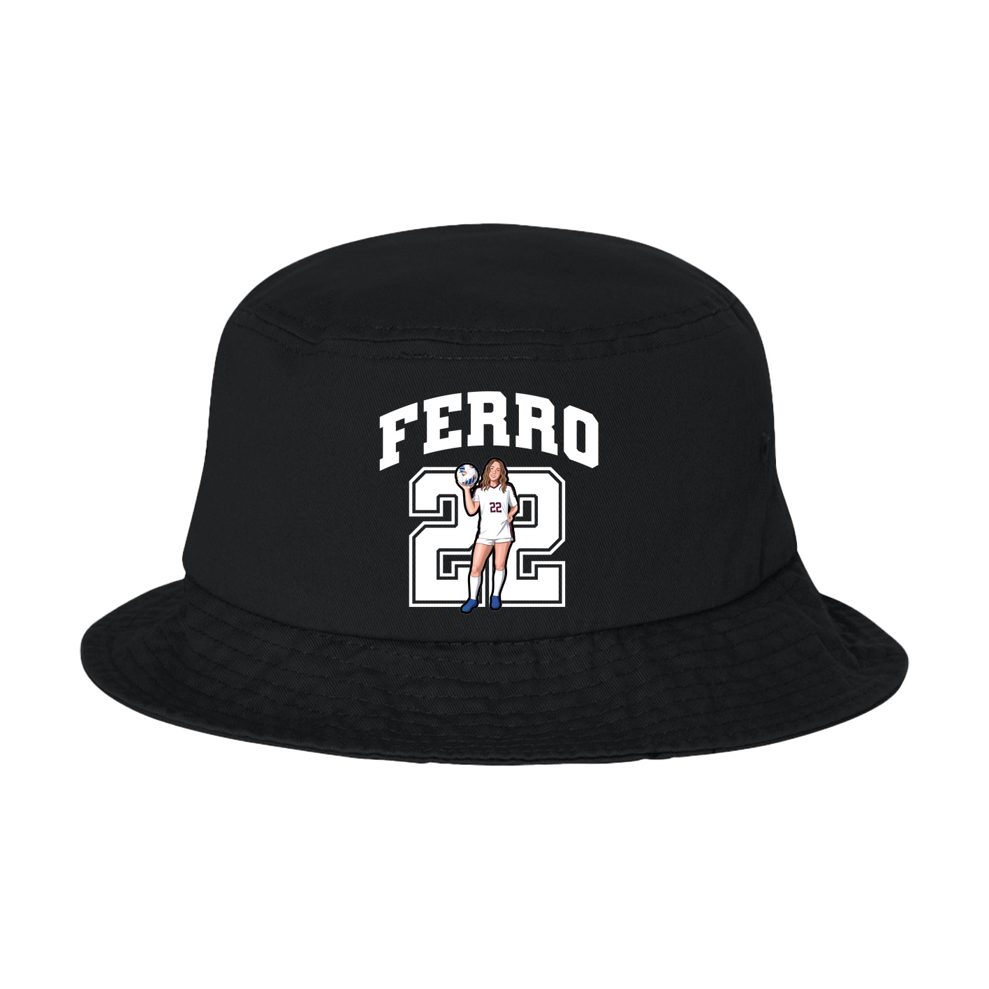 Bucket Cap — Number in Black