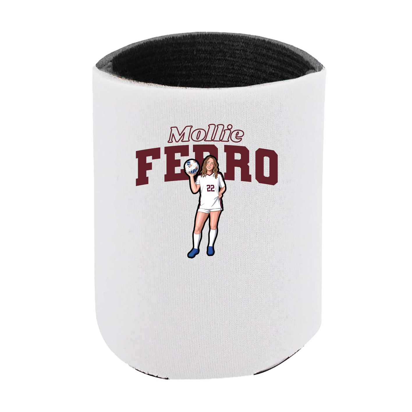 Can Holder — Name Arch in White