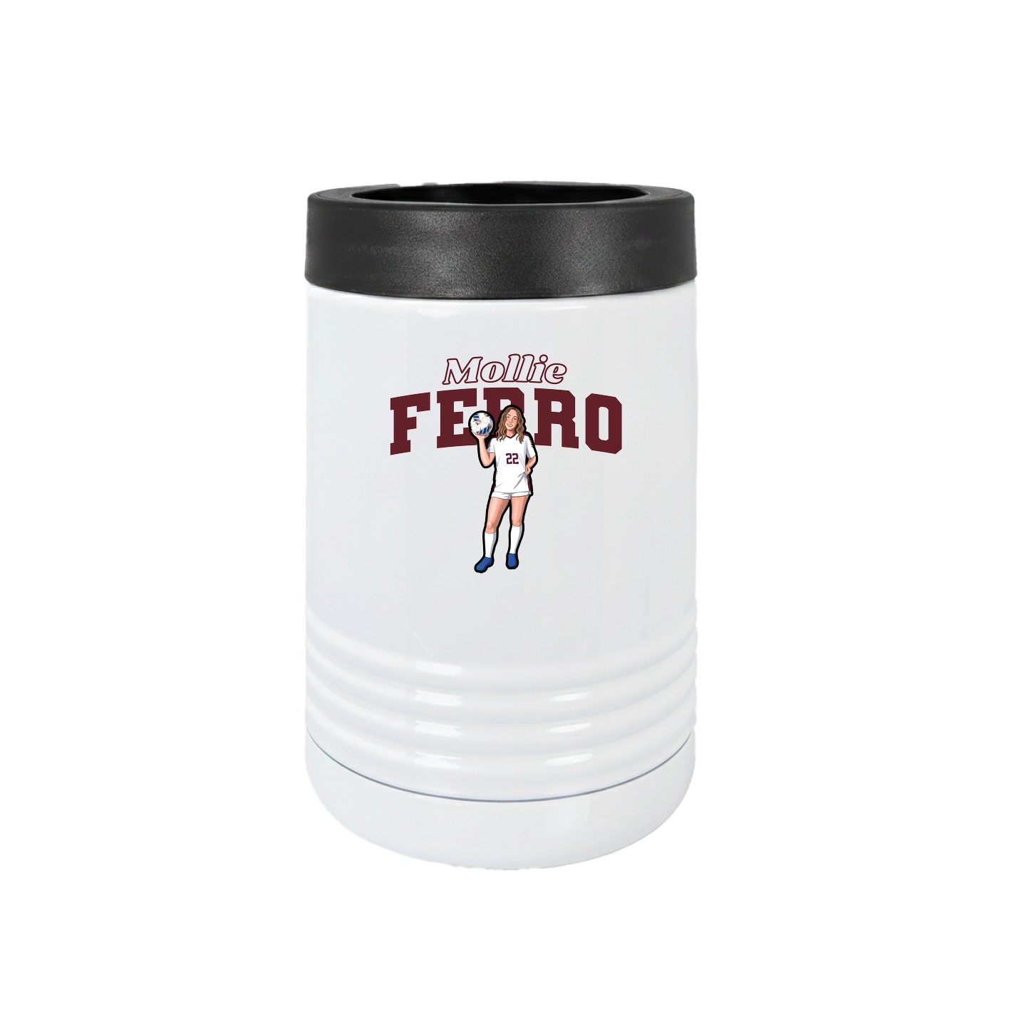 Beverage Holder — Name Arch in White