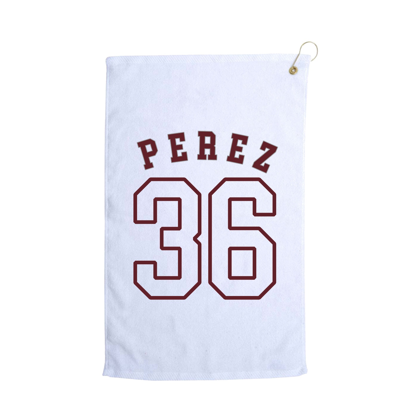 Golf Towel — Shirsey Arch in White