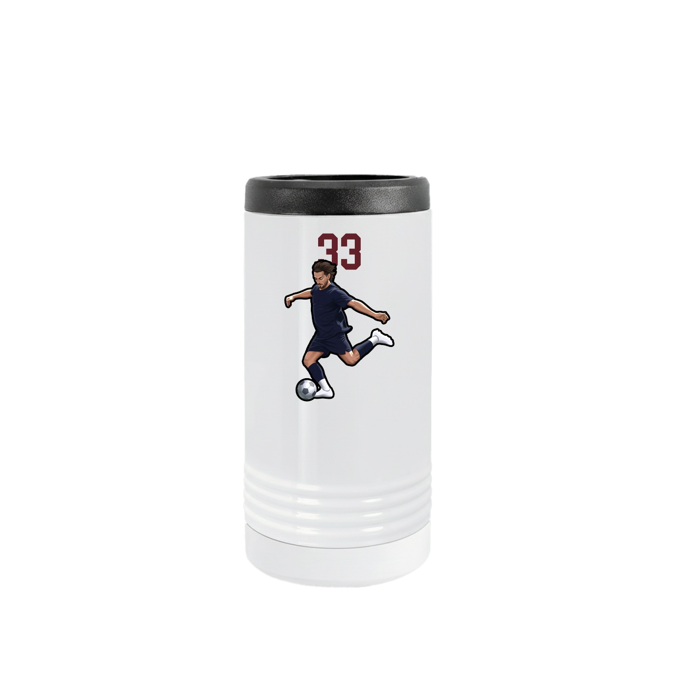 Slim Beverage Holder — Number Top in White