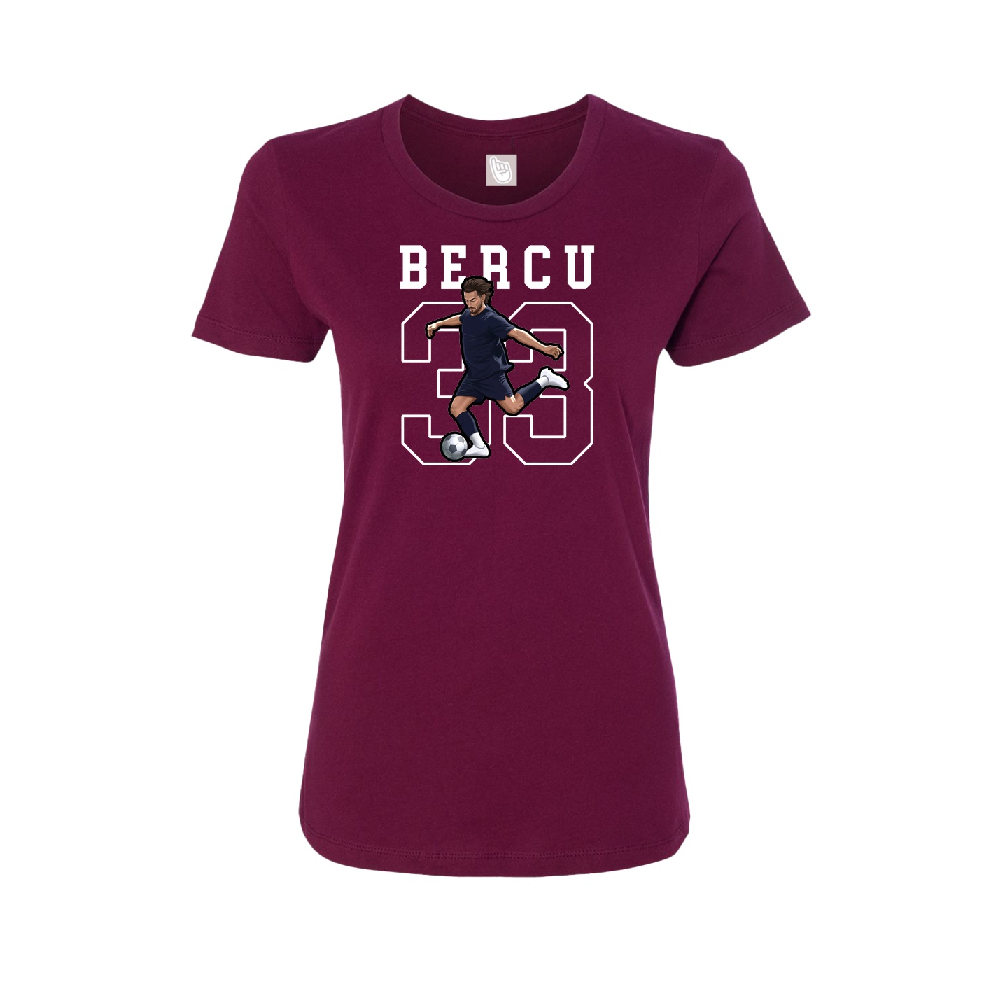 Fitted Women's Tee — Shirsey in Maroon