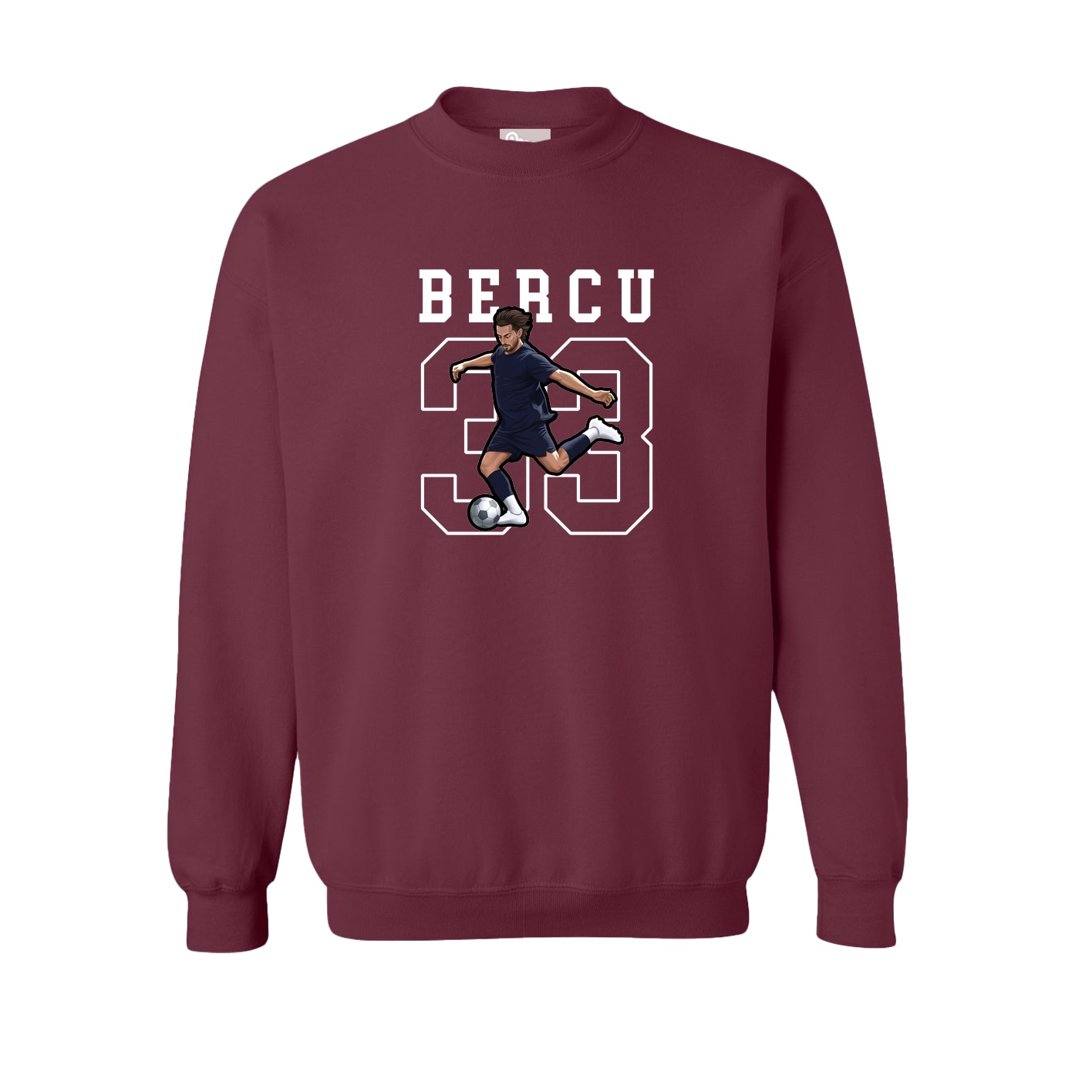 Fleece Crew — Shirsey in Maroon