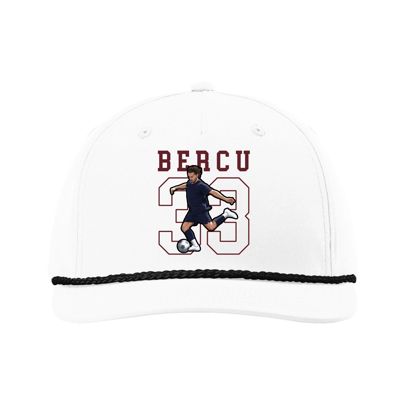 Five-Panel Classic Rope Cap — Shirsey in White