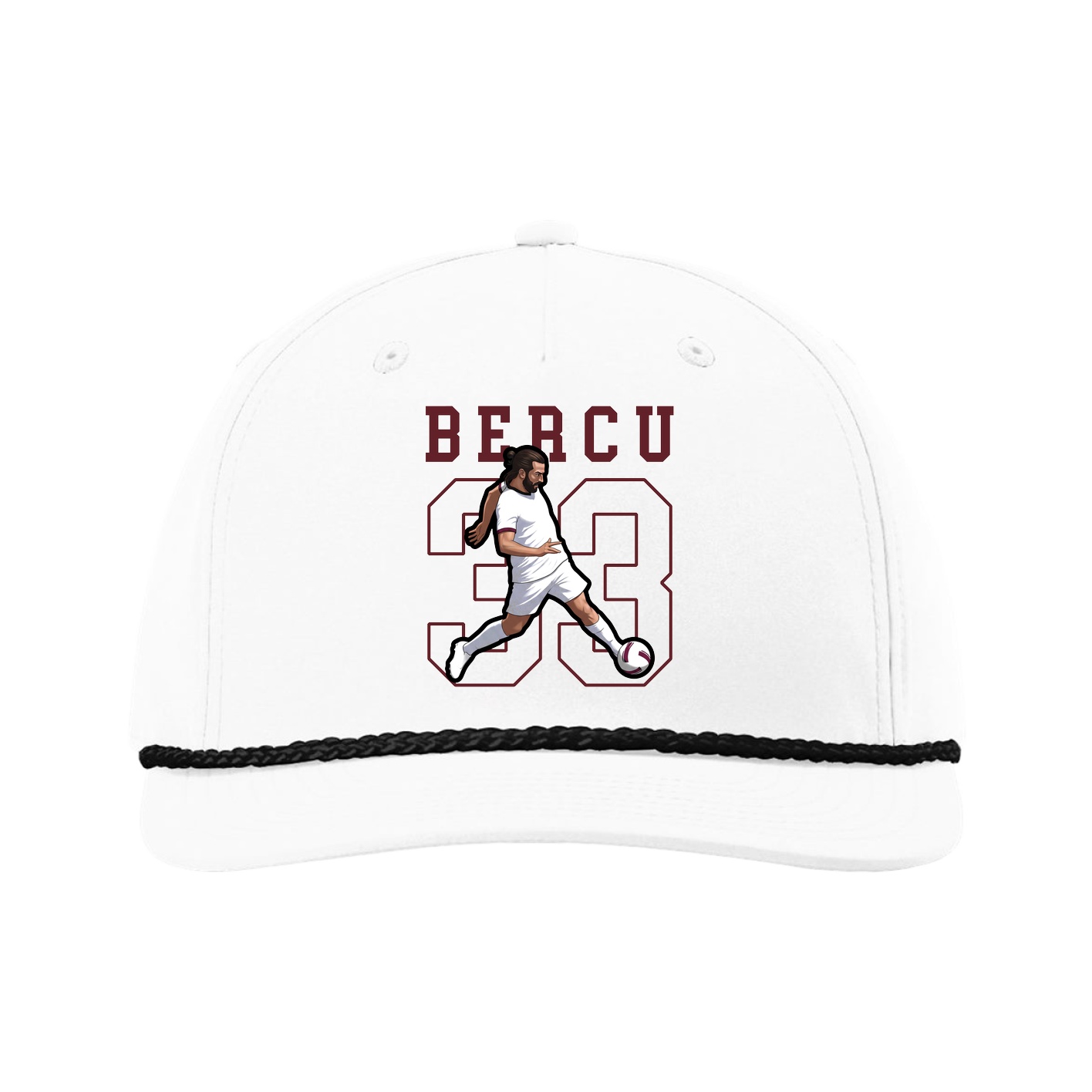 Five-Panel Classic Rope Cap — Shirsey in White