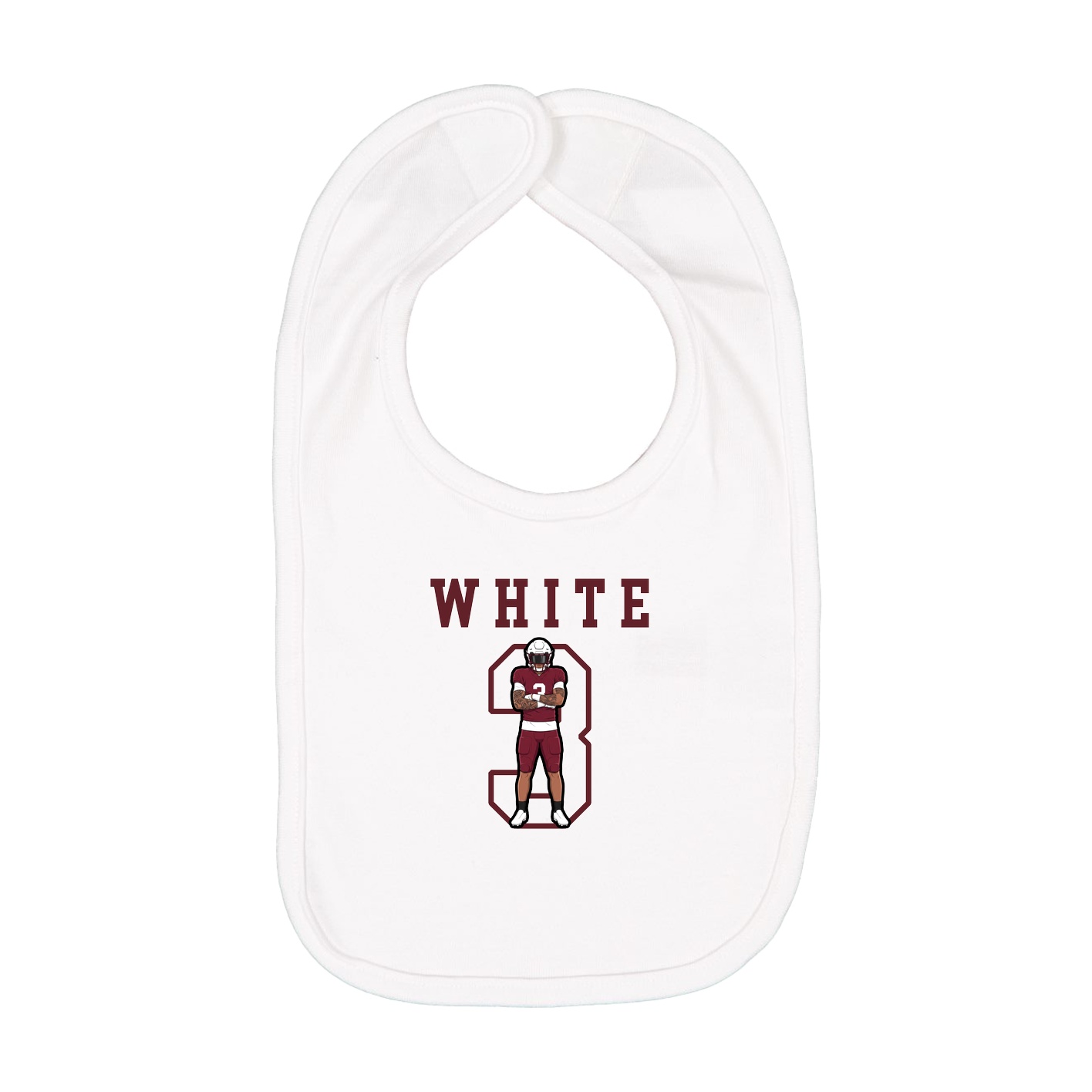 Infant Bib — Shirsey in White