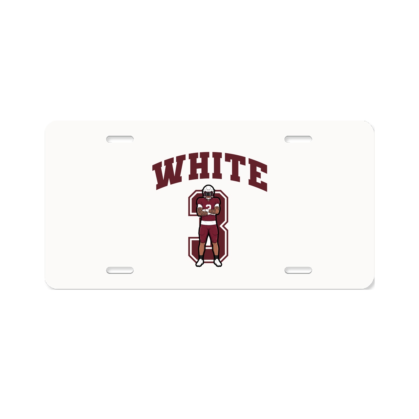License Plate — Number in Classic
