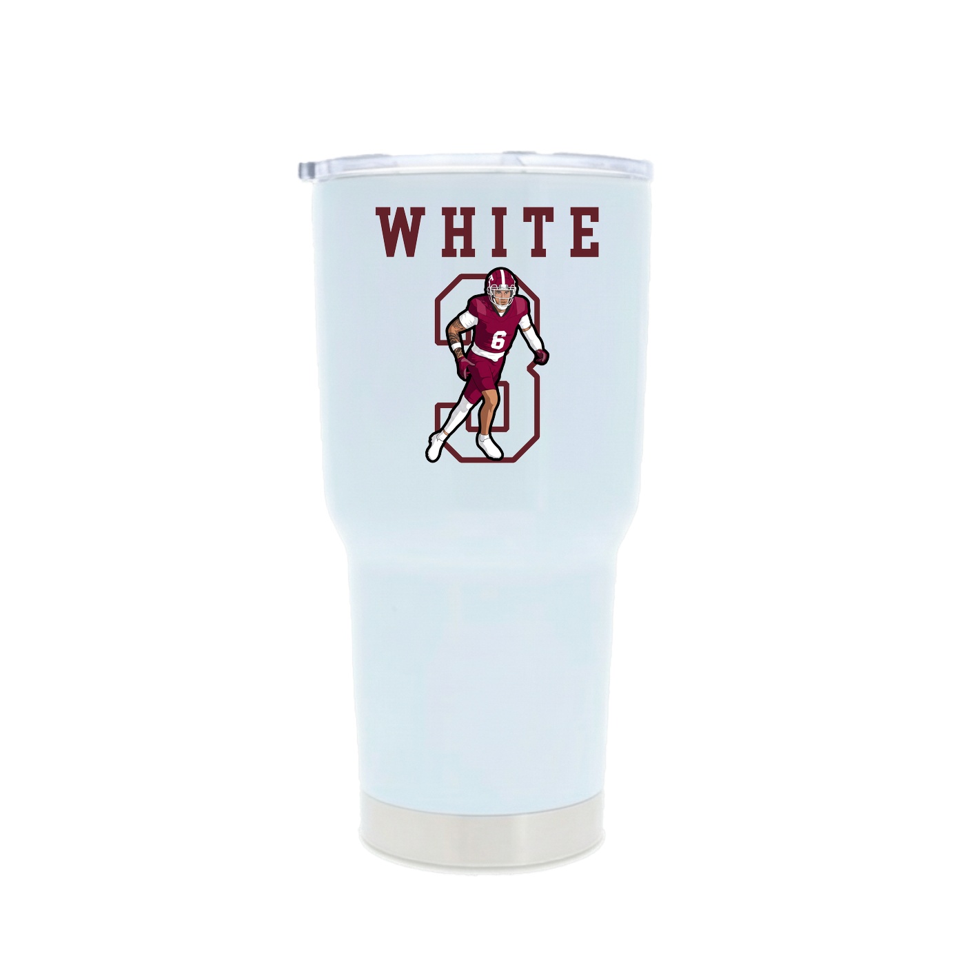 30oz Stainless Steel Tumbler — Shirsey in White