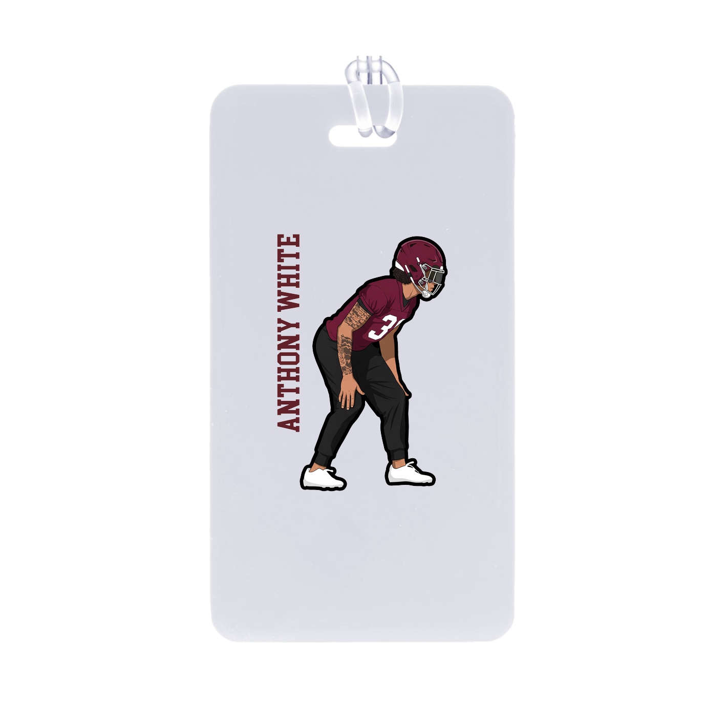 Bag Tag — Name Vertical in Classic