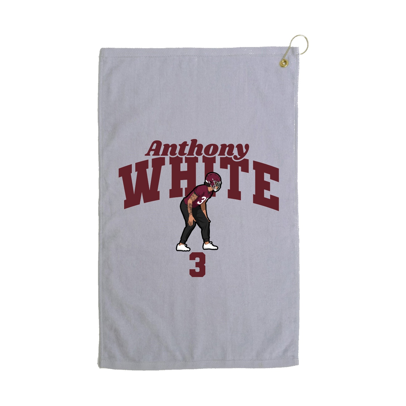 Golf Towel — Signature Arch in Grey