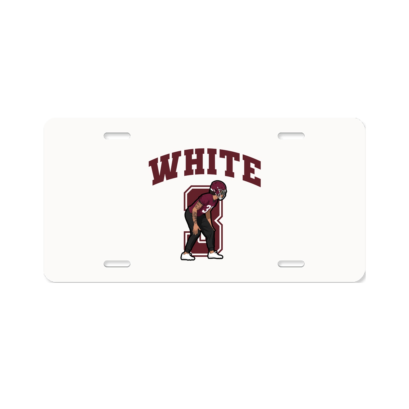 License Plate — Number in Classic