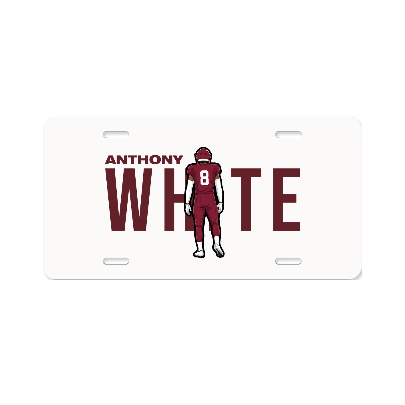 License Plate — Player Name in Classic