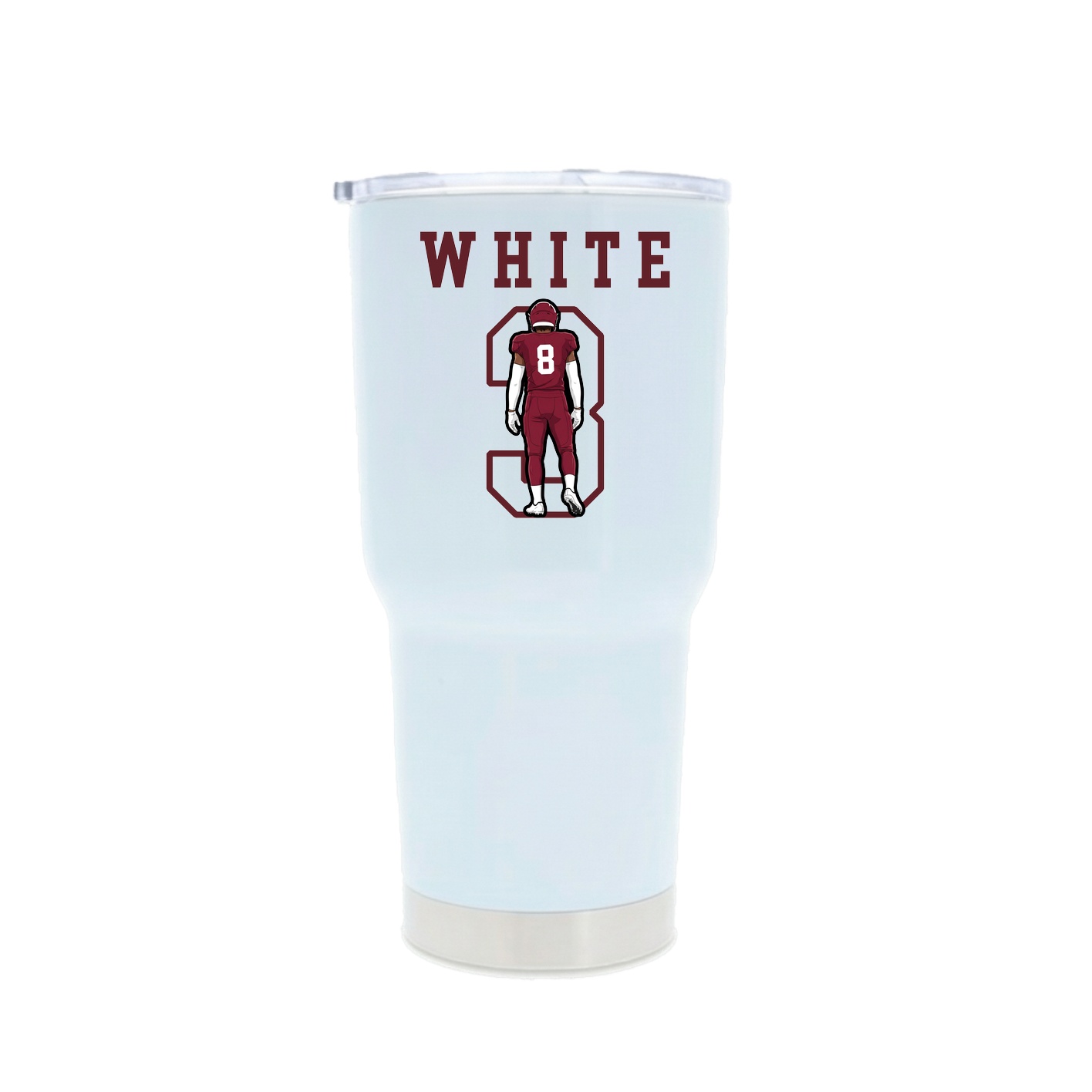 30oz Stainless Steel Tumbler — Shirsey in White