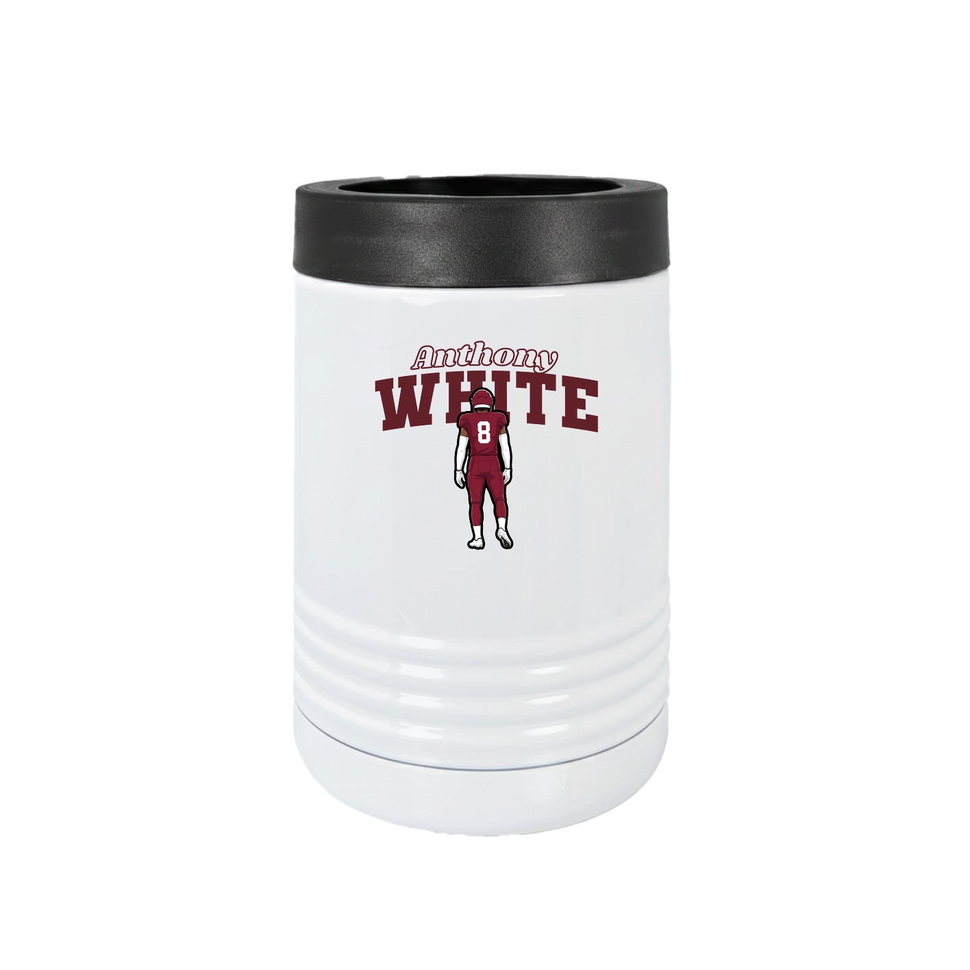 Beverage Holder — Name Arch in White