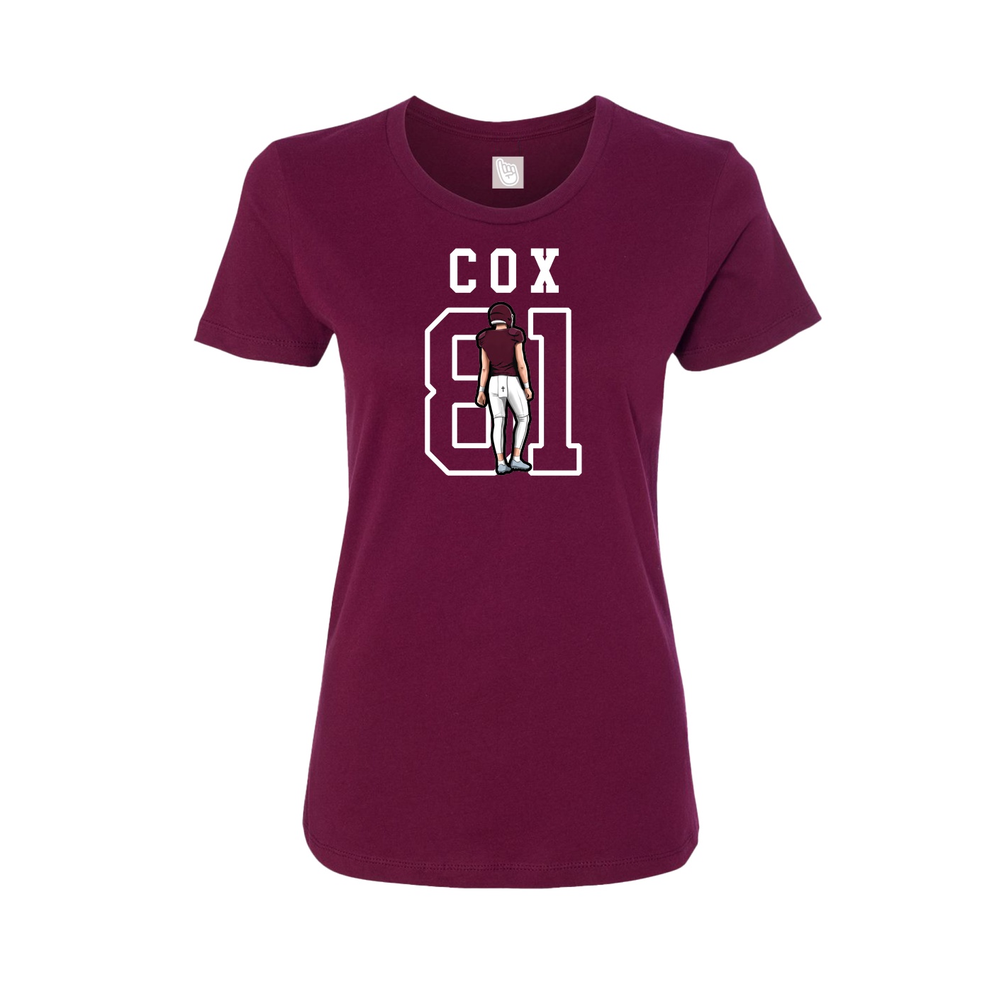 Fitted Women's Tee — Shirsey in Maroon