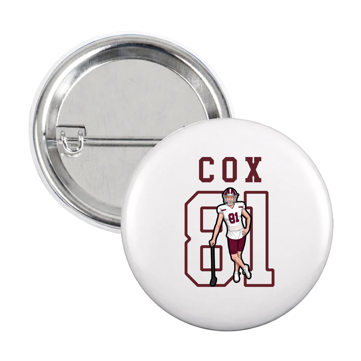 Game Day Button — Shirsey in White