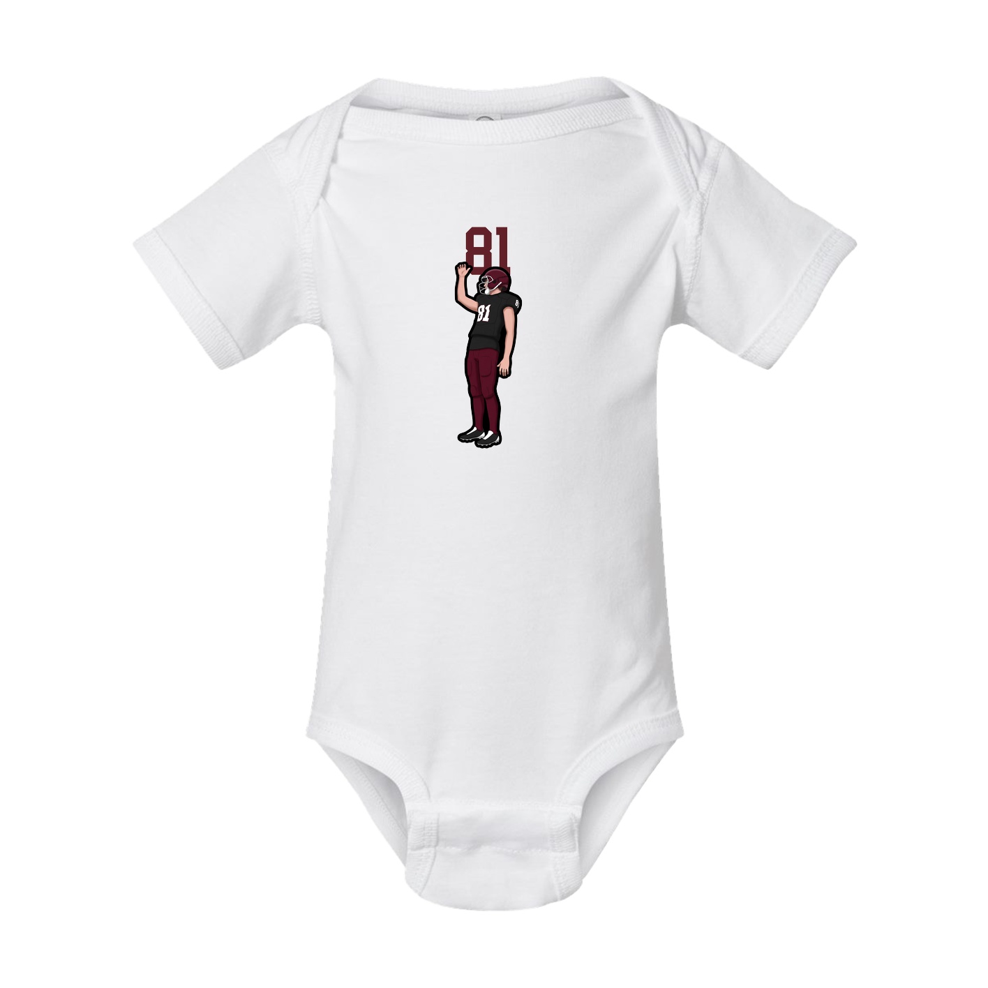 Baby Onesie — Number Top in White