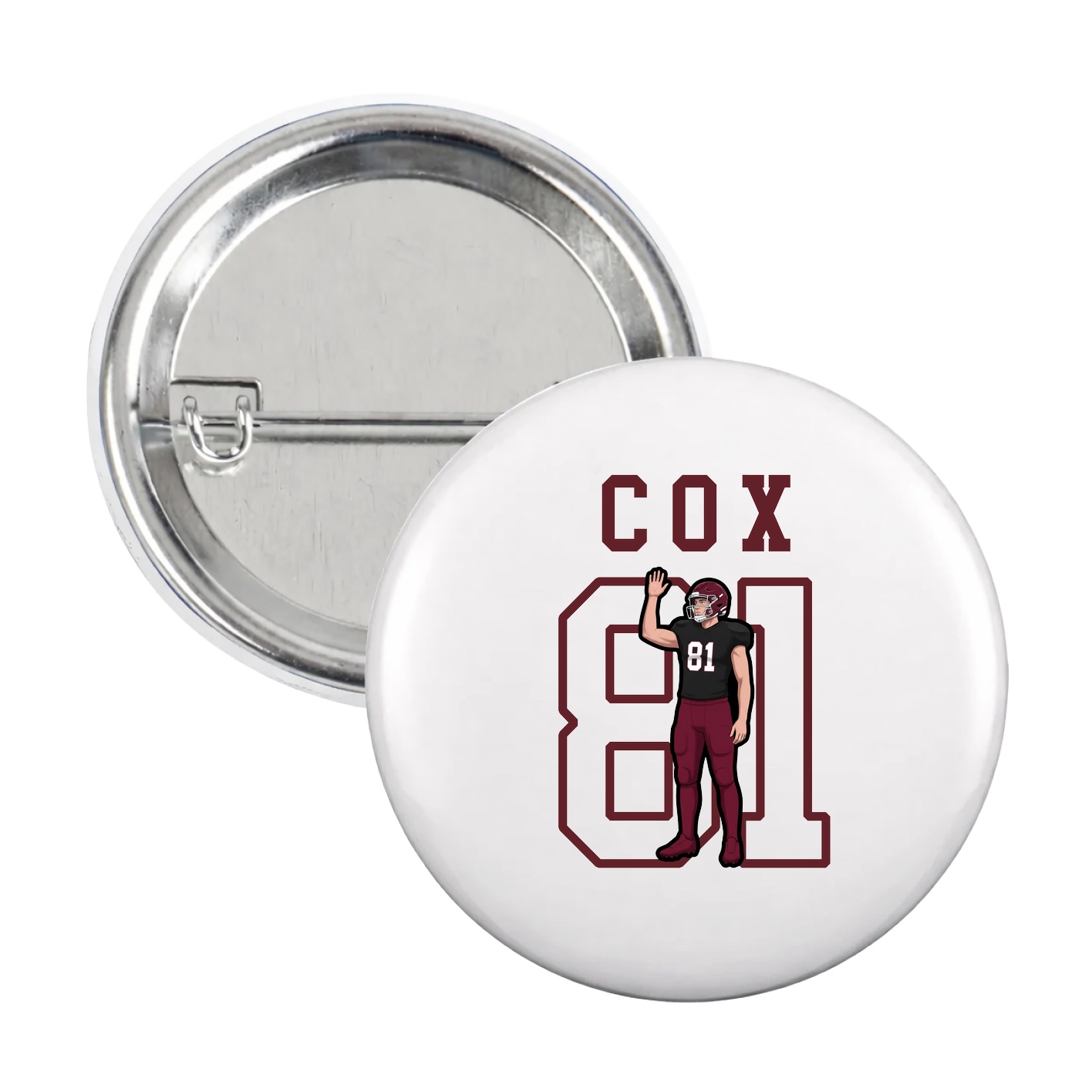 Game Day Button — Shirsey in White