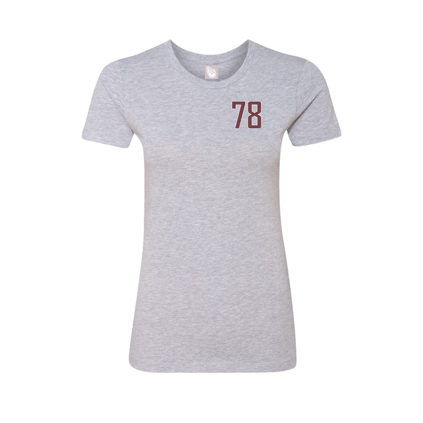 Fitted Women's Tee — Front Shirsy in Grey