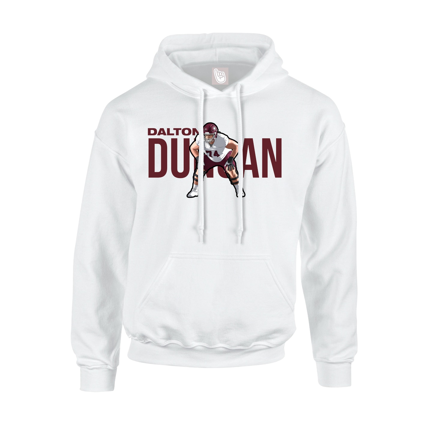 Hoodie — Player Name in White