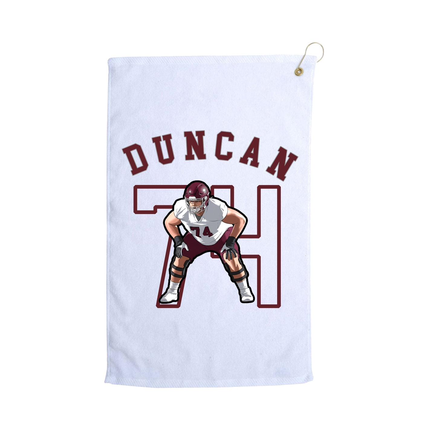 Golf Towel — Shirsey Arch in White