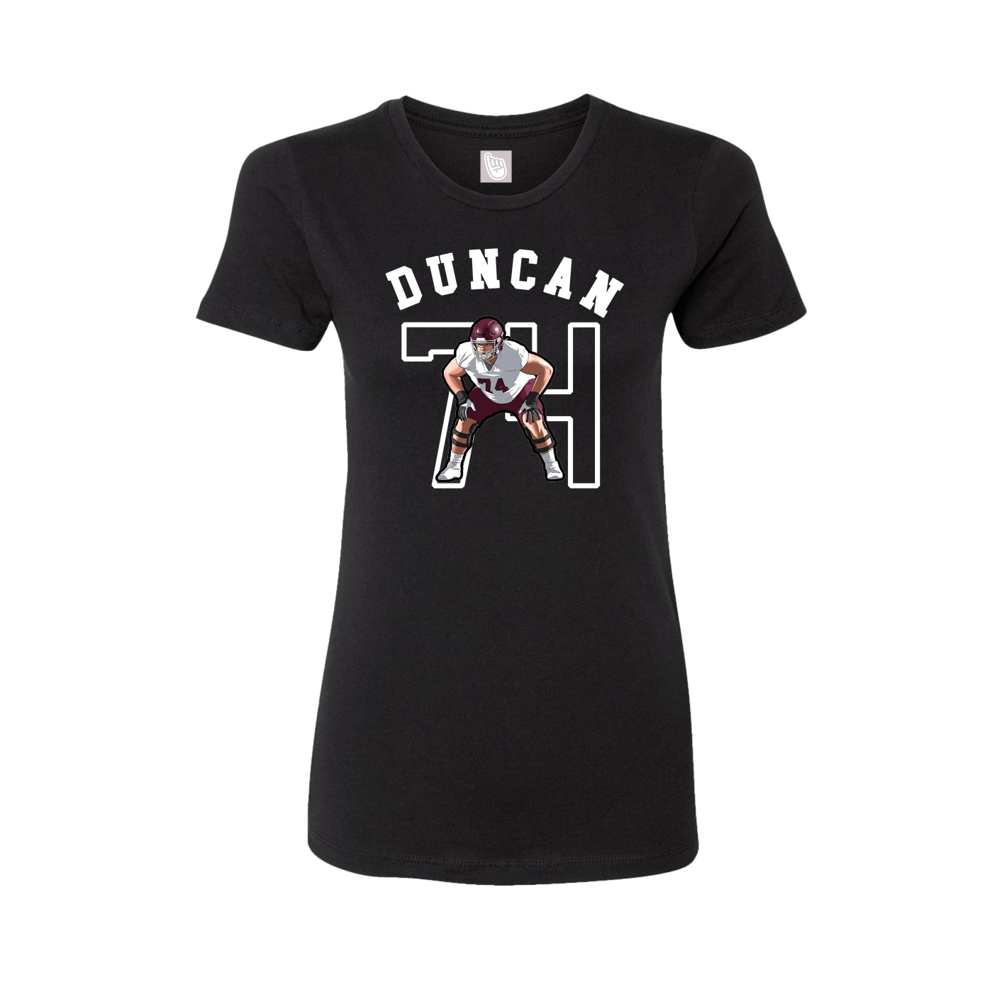 Fitted Women's Tee — Shirsey Arch in Black