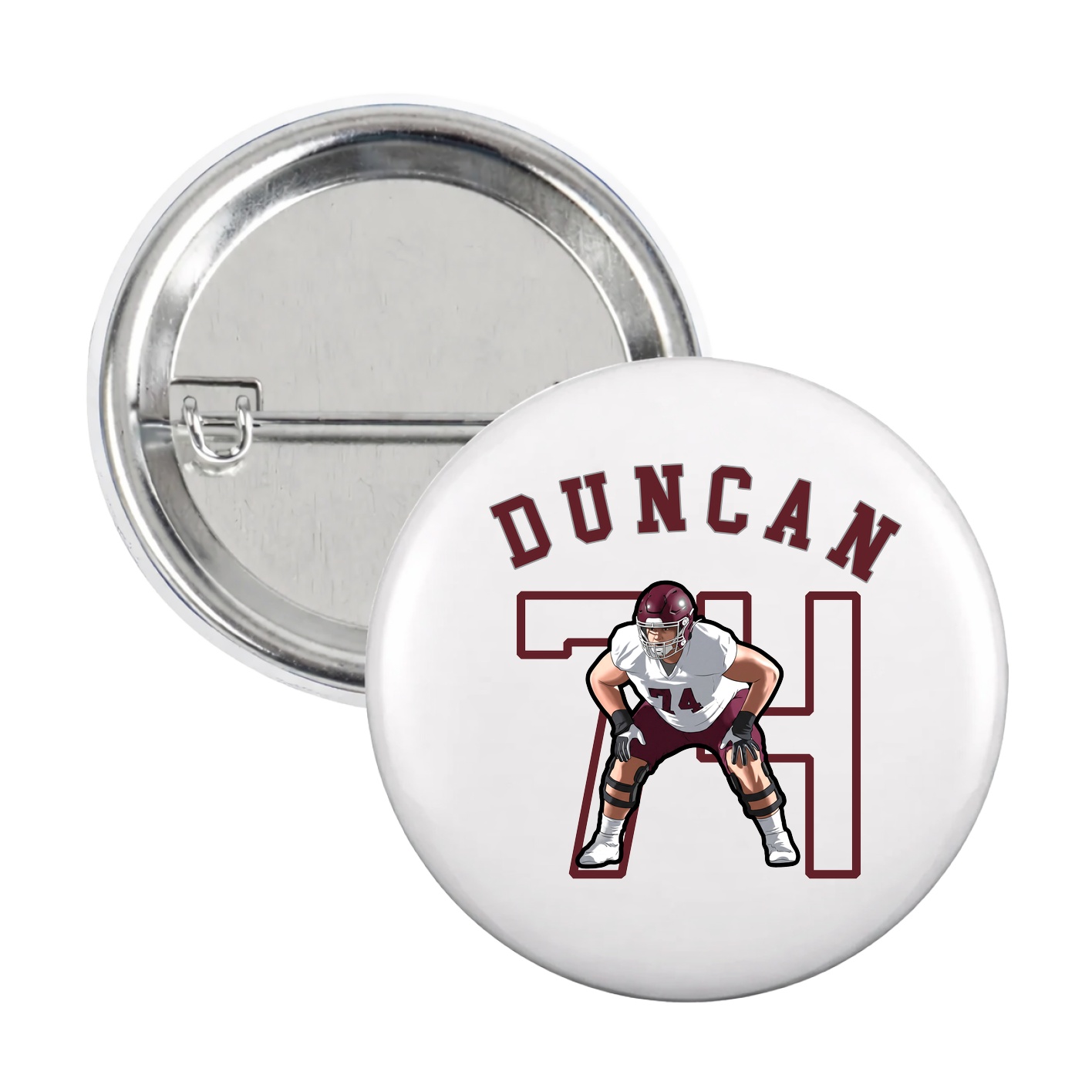 Game Day Button — Shirsey Arch in White