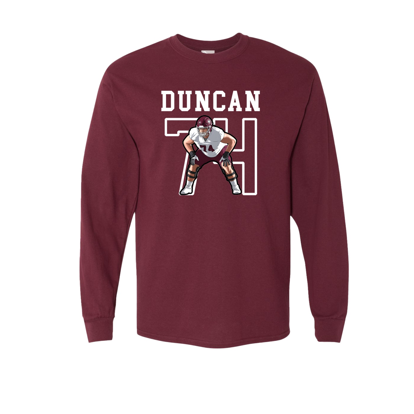 Long Sleeve Tee — Shirsey in Maroon