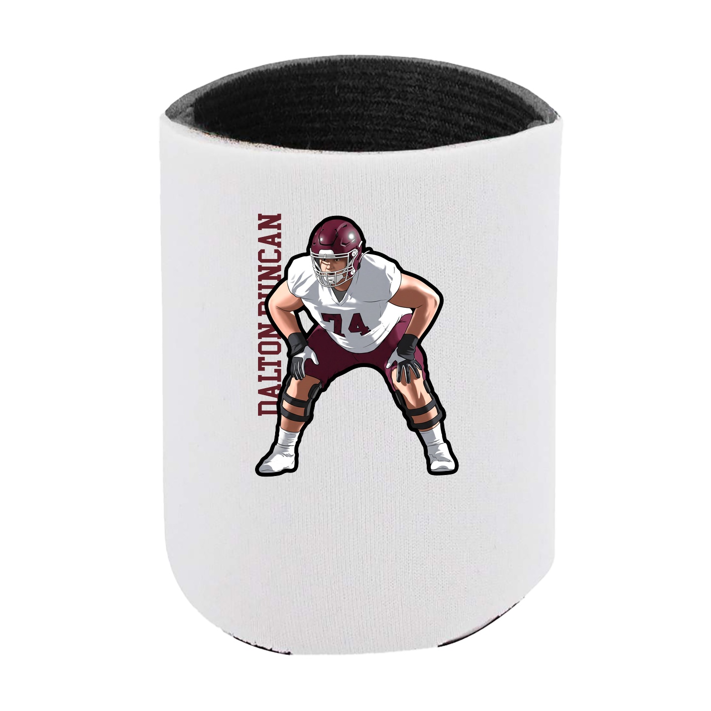 Can Holder — Name Vertical in White