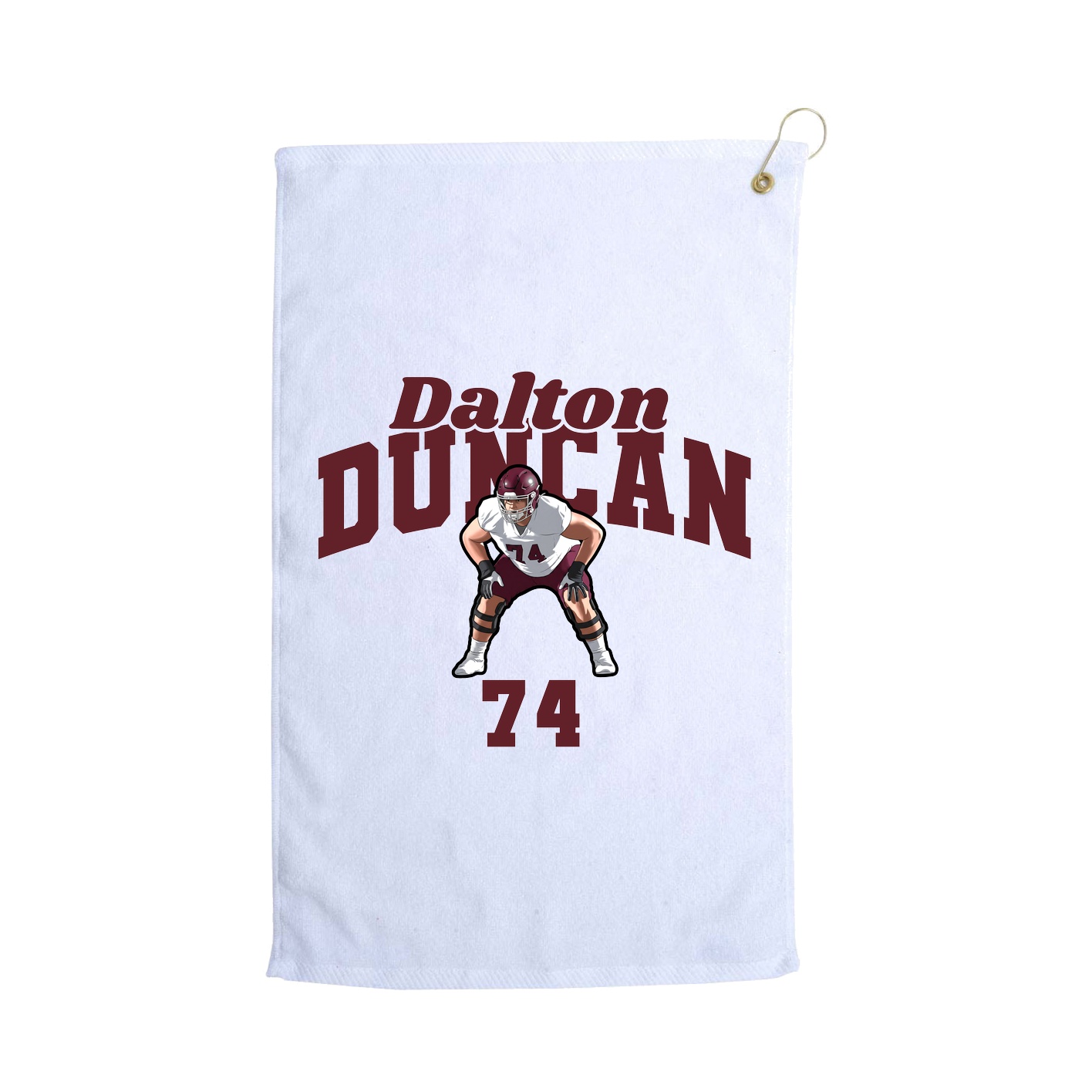 Golf Towel — Signature Arch in White