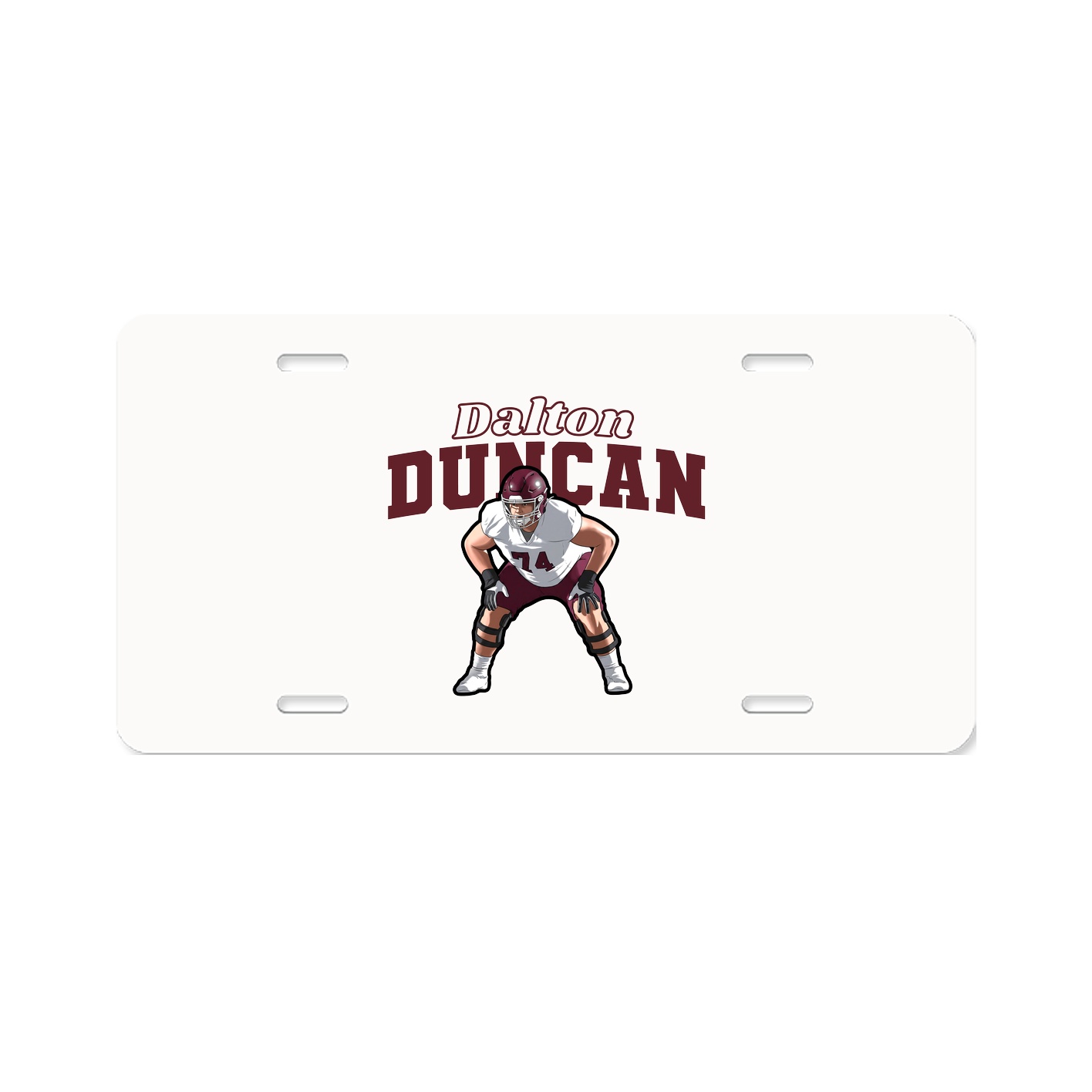 License Plate — Name Arch in Classic