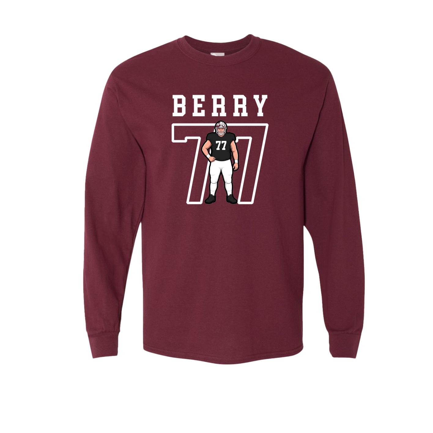 Long Sleeve Tee — Shirsey in Maroon