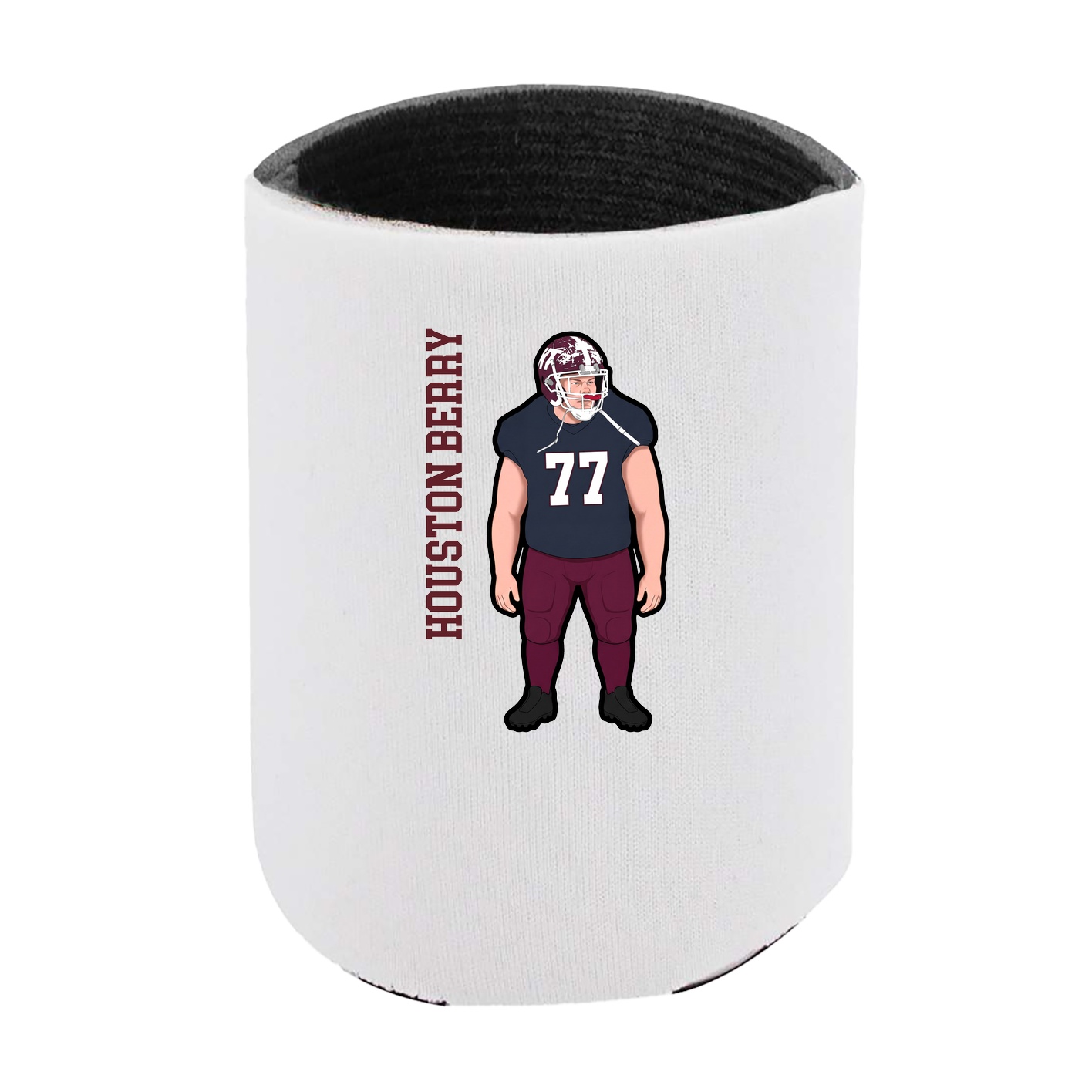 Can Holder — Name Vertical in White