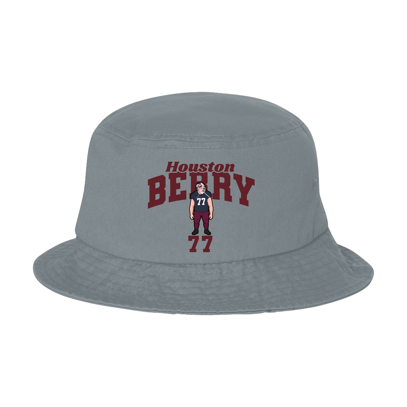 Bucket Cap — Signature Arch in Grey
