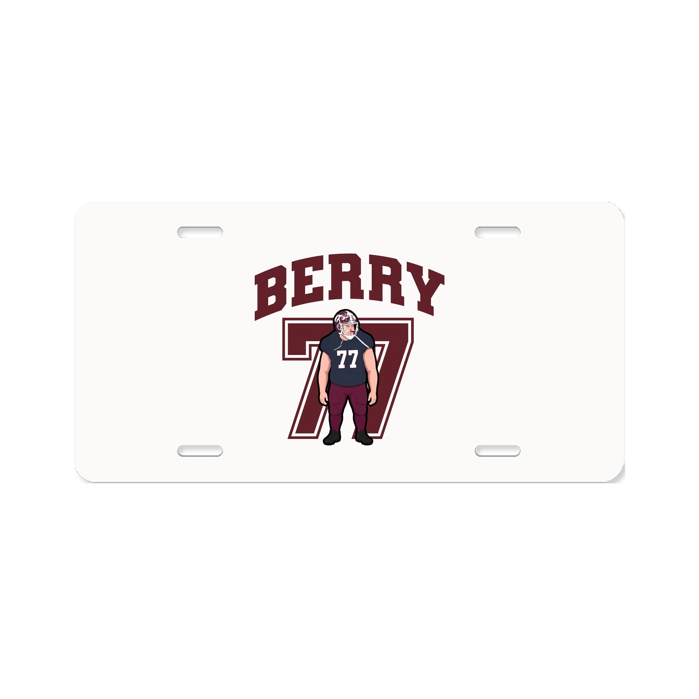 License Plate — Number in Classic