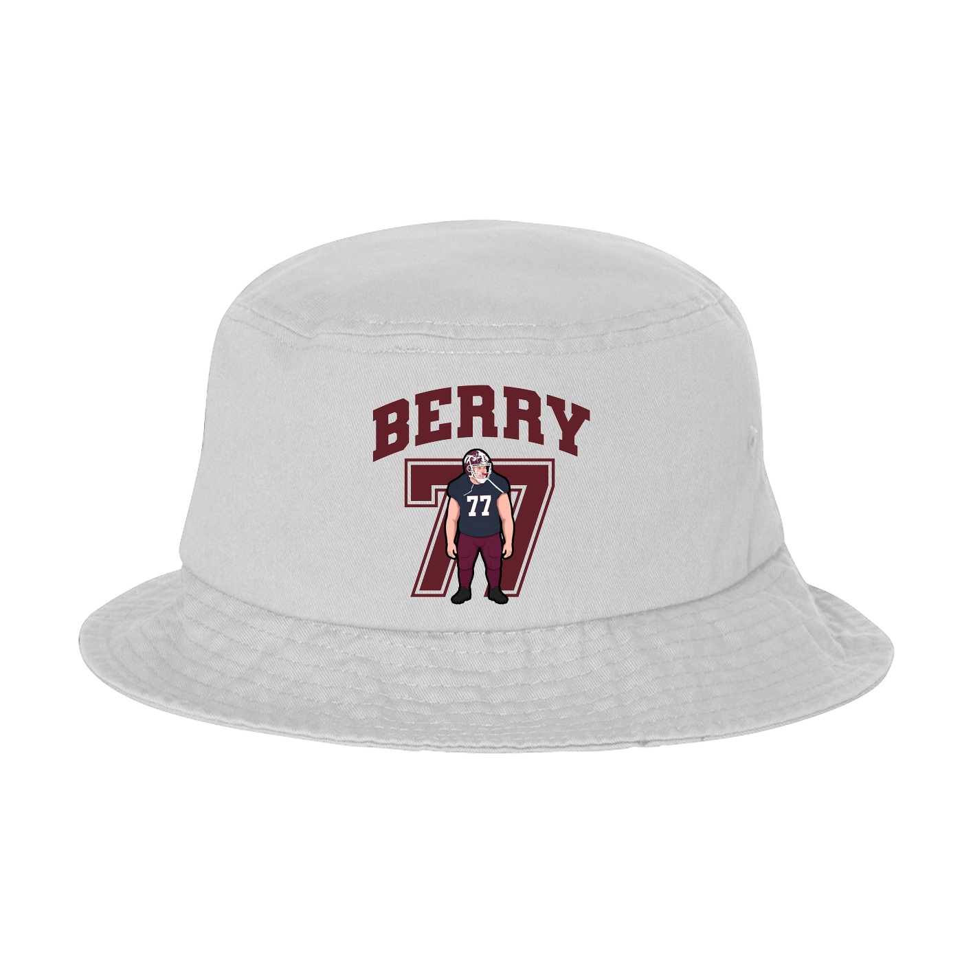Bucket Cap — Number in White