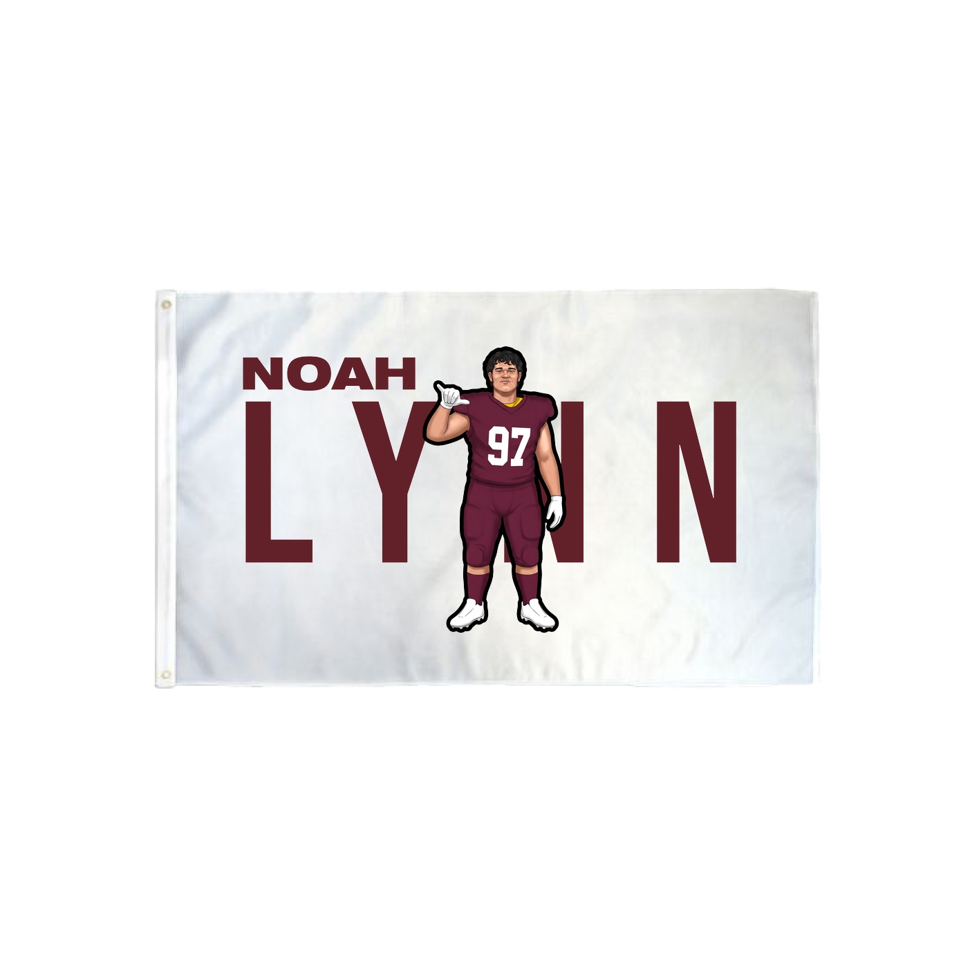 3x5 Flag — Player Name in Classic