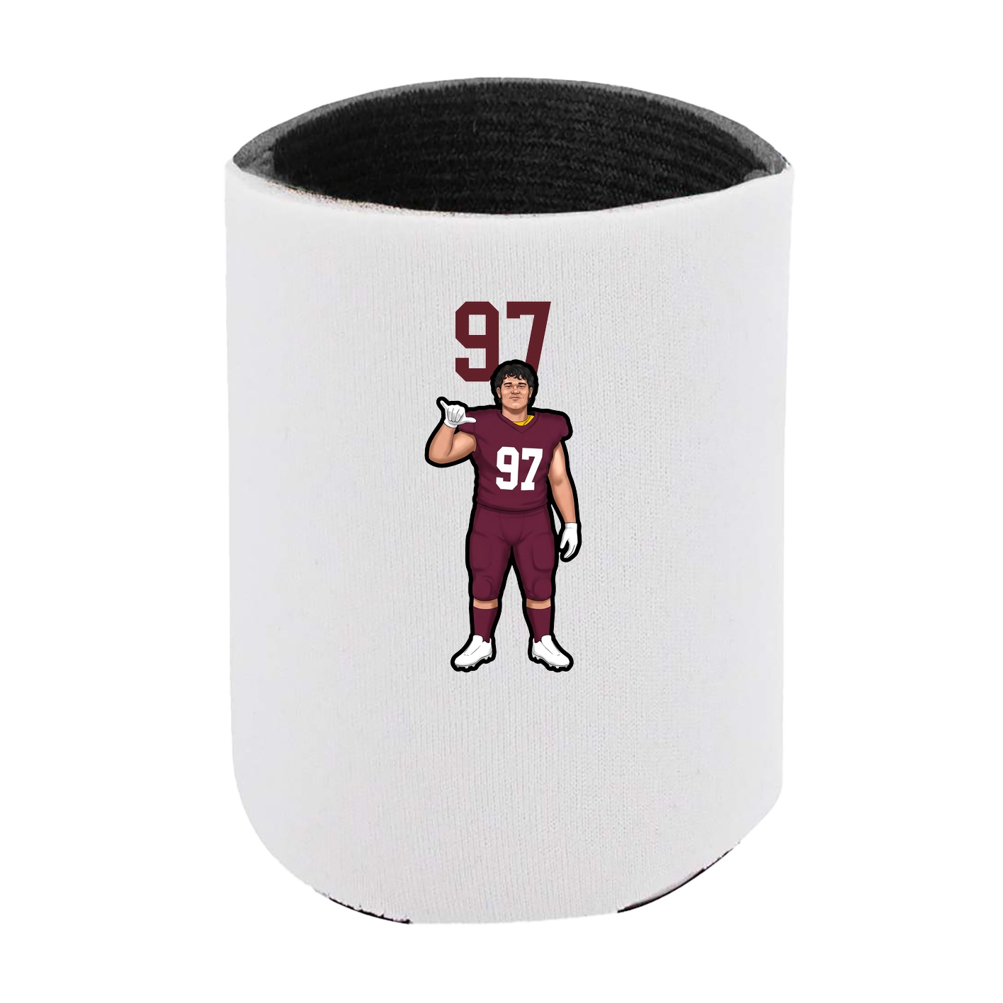 Can Holder — Number Top in White